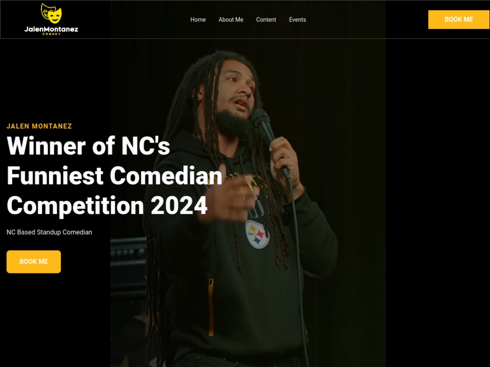 Jalen Montanez Comedy website